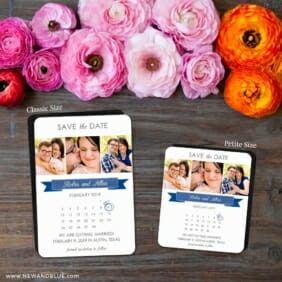 Calendar Collage Nb 2 Save The Date Magnet Classic And Petite Size