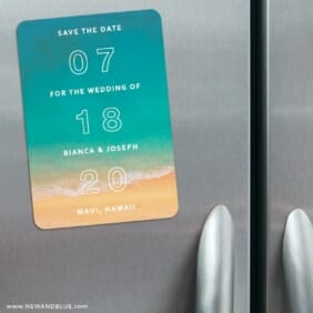Classic Outline 3 Refrigerator Save The Date Magnets