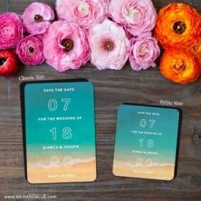 Classic Outline 2 Save The Date Magnet Classic And Petite Size