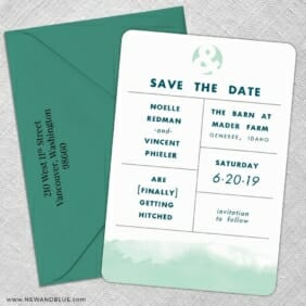 Chroma 5 Save The Date With Optional Color Envelope