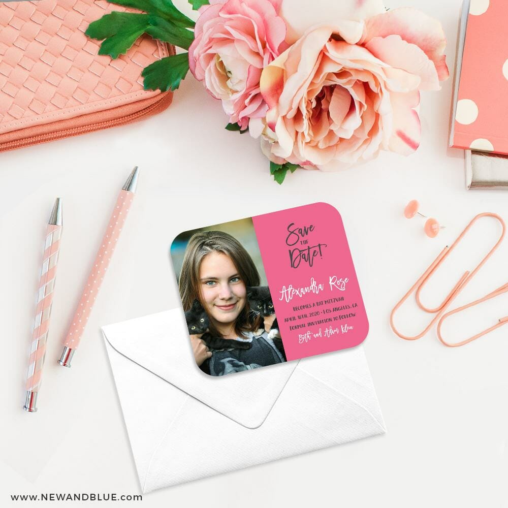 Modern Bat Mitzvah | Save the Date Magnets