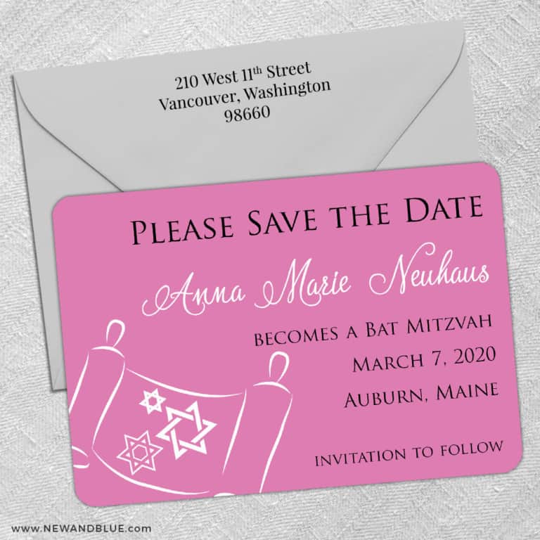 Torah Bat Mitzvah | Save the Date Magnets