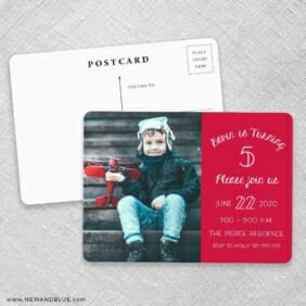 Happy Birthday Save The Date Postcards No Envelope Needed