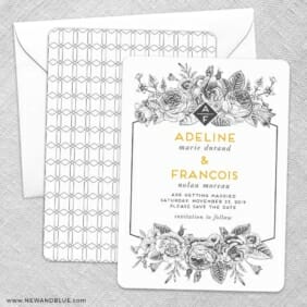 Harlow Save The Date Wedding Card