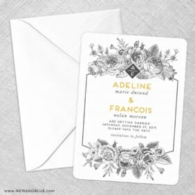 Harlow Save The Date Party Card
