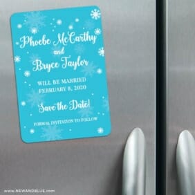 Snow Nb 3 Refrigerator Save The Date Magnets
