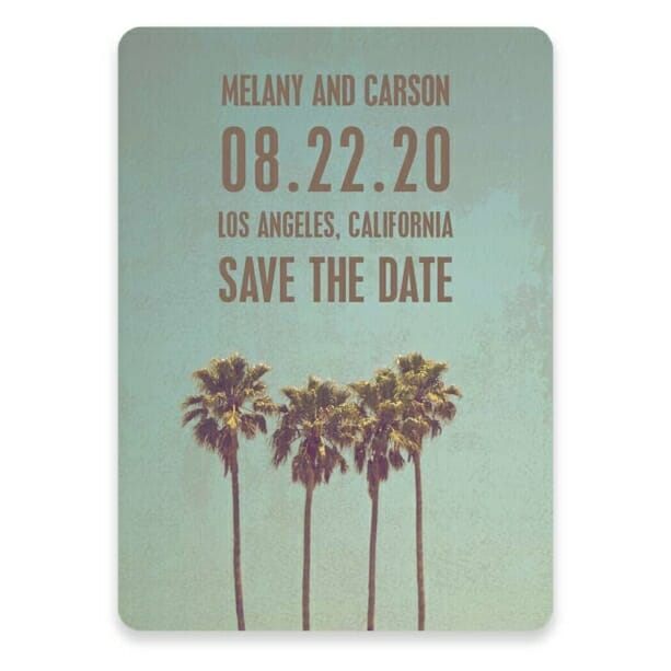 Los Angeles Save The Date Postcards