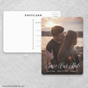 Together Forever Save The Date Postcards Front And Back