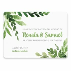 Greenery Save The Date