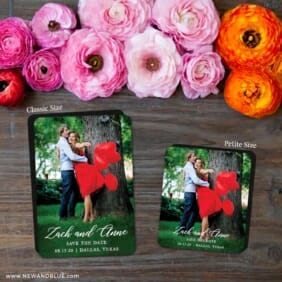 With All My Heart Nb 2 Save The Date Magnet Classic And Petite Size