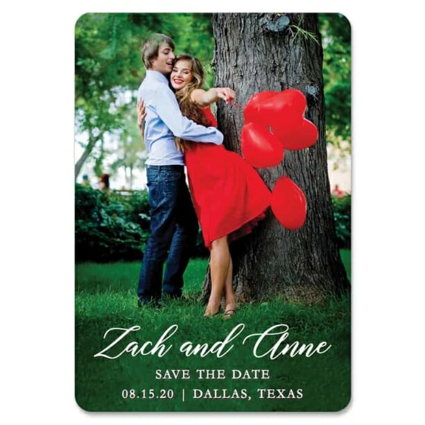 With All My Heart Nb 1 Save The Date Magnets