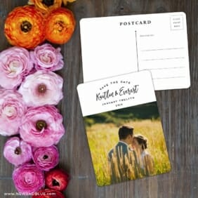 Our Special Love Save The Date Postcard With Back
