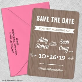 Soho Nb 5 Save The Date With Optional Color Envelope