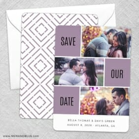 Love Story Save The Date Wedding Card