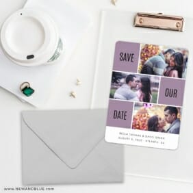 Love Story Save The Date Cards And Optional Color Envelopes