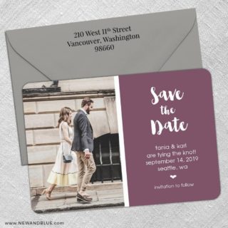 Summer Love Nb 5 Save The Date With Optional Color Envelope