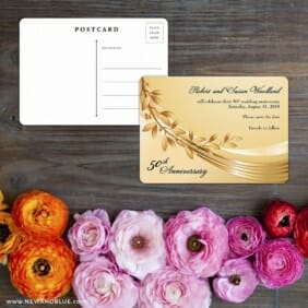 Triumph Save The Date Postcard With Back
