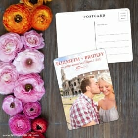 My Crush Save The Date Postcard With Back