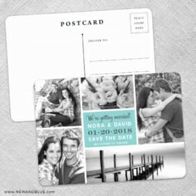 Moments Save The Date Wedding Postcard Front And Back