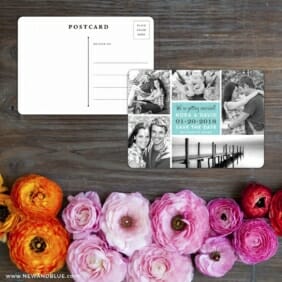 Moments Save The Date Postcard With Back