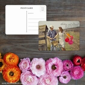 Love Her Madly Save The Date Postcard With Back