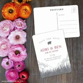 Livingston Save The Date Postcard With Back