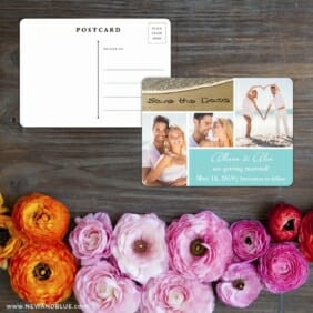 Imagine Save The Date Postcard With Back