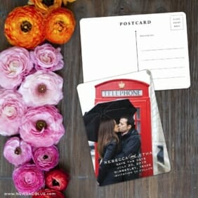 Forest Park Save The Date Postcard With Back
