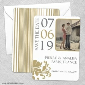 Timeless Romance Save The Date Wedding Card