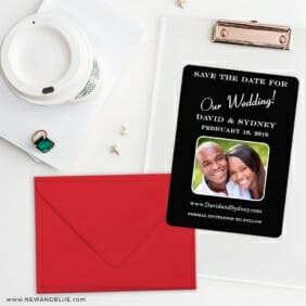 The Big Day Save The Date Cards And Optional Color Envelopes