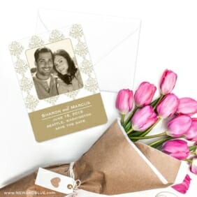 Sorrento Save The Date Cards With Envelope