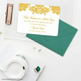 Sonoma Save The Date Cards And Optional Color Envelopes
