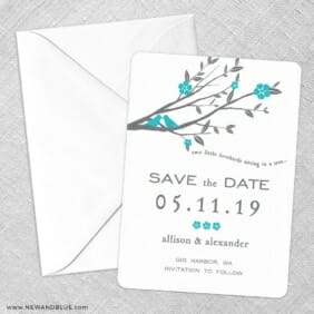 Songbird Save The Date Party Card