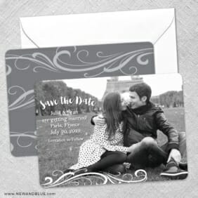 Paris Save The Date Wedding Card