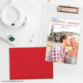 My Crush Save The Date Cards And Optional Color Envelopes