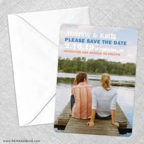 Mirror Lake Save The Date Party Card