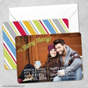 Marry Marry Save The Date Wedding Card