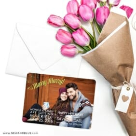 Marry Marry Save The Date Cards With Envelope