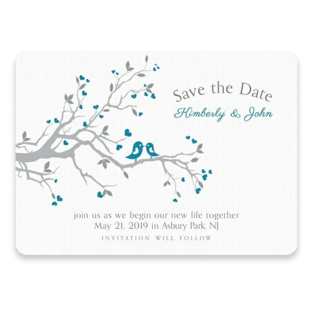 Love Birds Save The Date