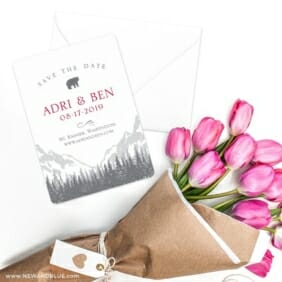 Livingston Save The Date Cards With Envelope