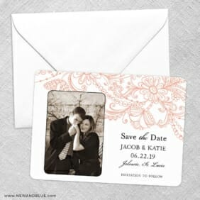 Jalousie Save The Date Party Card