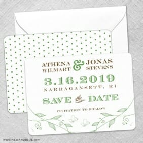 Happy Day Save The Date Wedding Card