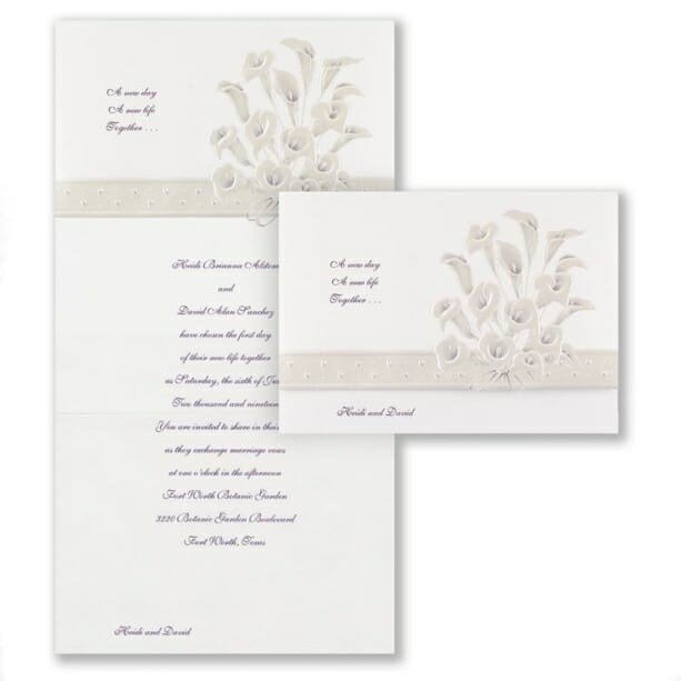 Passionate Lilies NB CC VZ 8781 Invitation