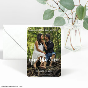 Bliss 3 Save The Date Magnet With Envelope
