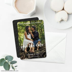 Bliss 6 Wedding Save The Date Magnets With Envelope
