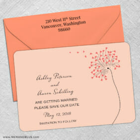 Blown Away 5 Save The Date With Optional Color Envelope3