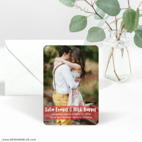 Breckenridge 3 Save The Date Magnet With Envelope