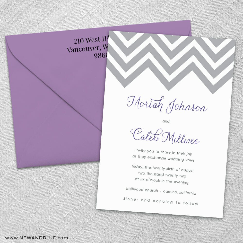 Chevron | Wedding Invitations