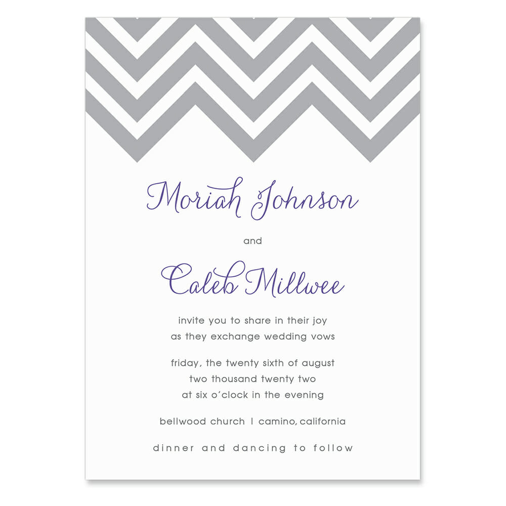 Chevron | Wedding Invitations
