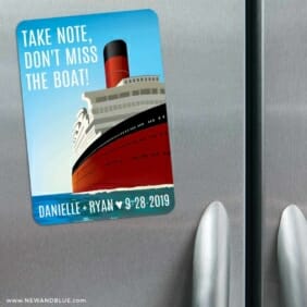Cruisin 3 Refrigerator Save The Date Magnets